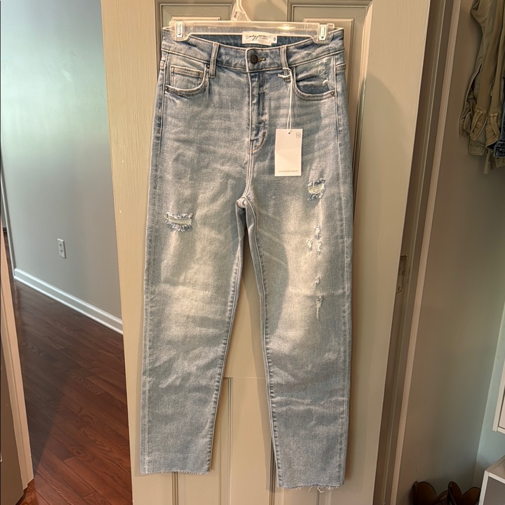 Light Blue Distressed Jeans